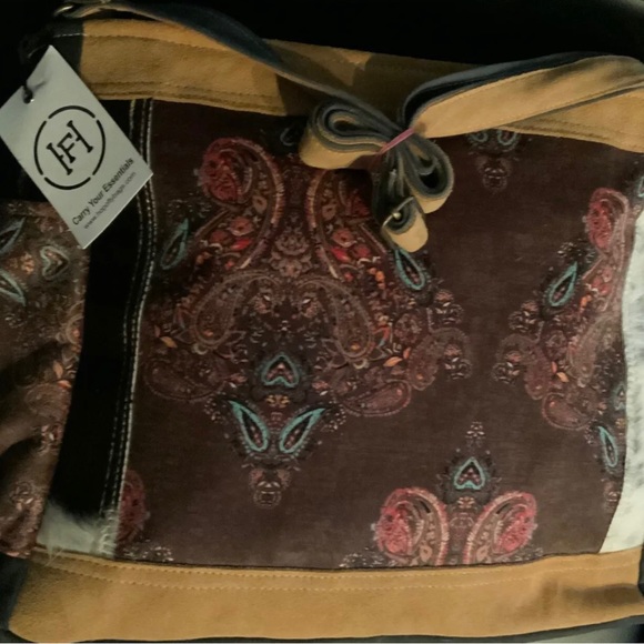 Hopofly Multicolor Hairon Handbag NWT - Picture 1 of 6